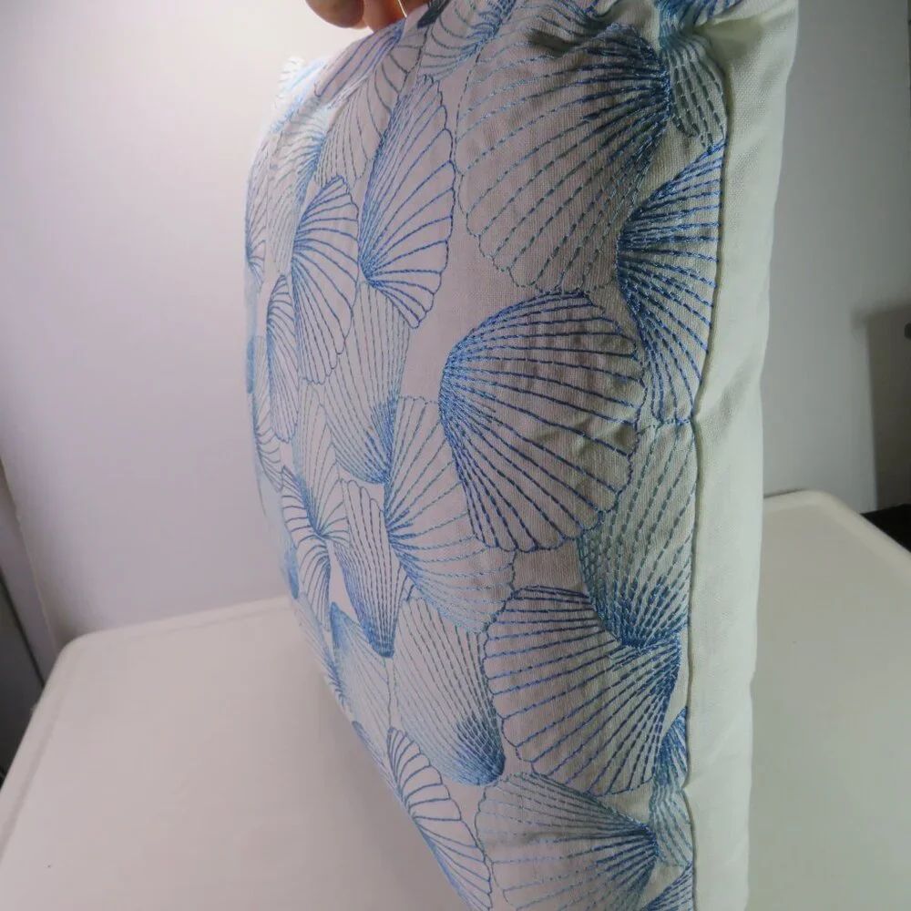 N/A blue embroidered